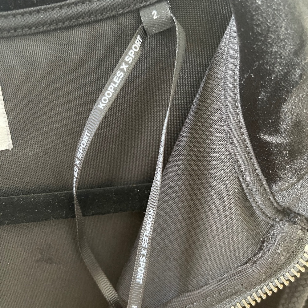 KOOPLES X SPORT BLACK JACKET SIZE 2 - Picture 8 of 10